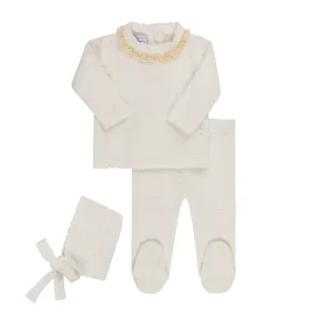 Sky Layette Set ~ Off White