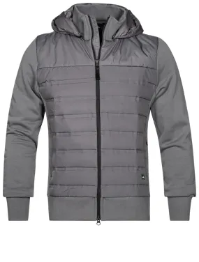 Smith Quilted Sweat Jacket Mid Grey