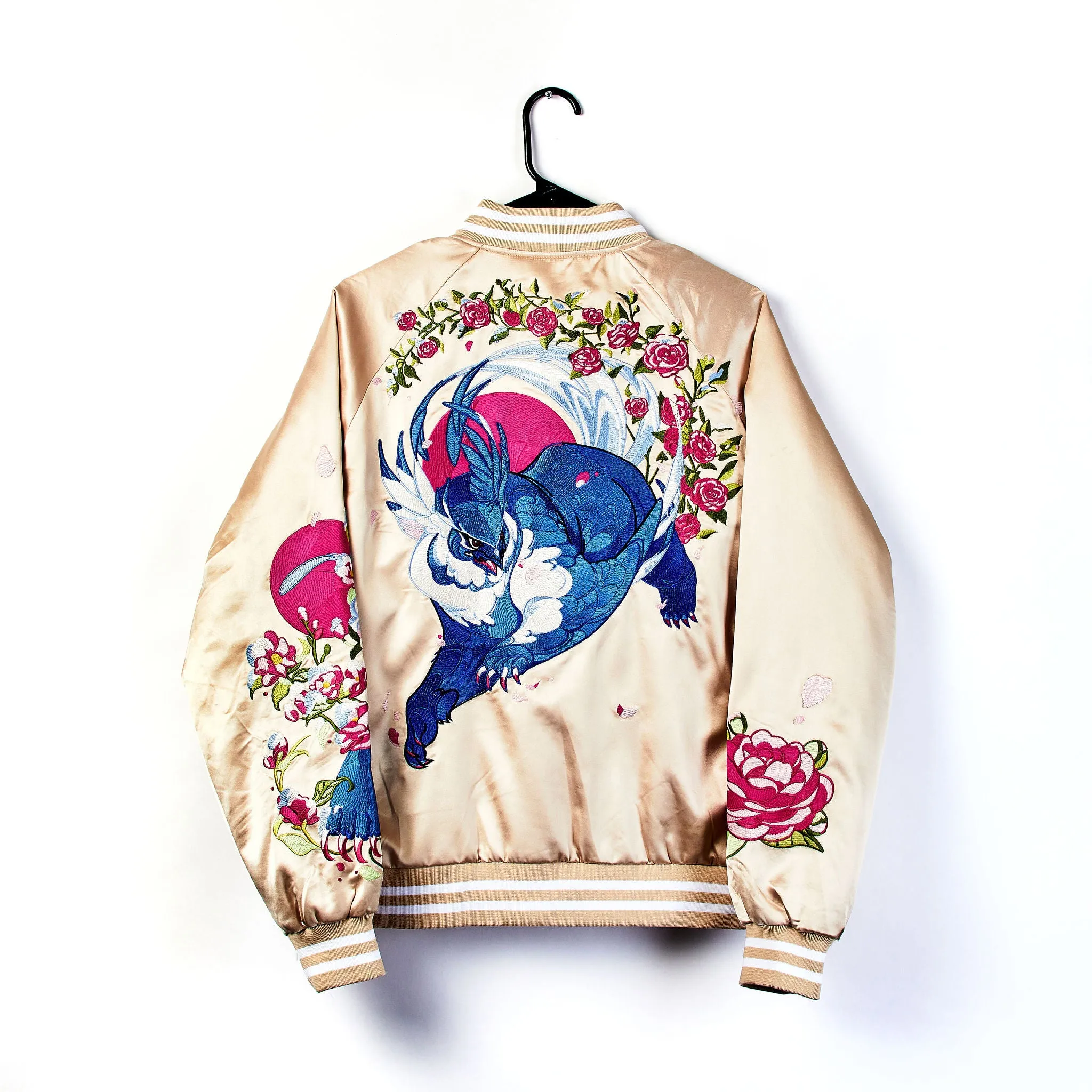 Snowy Owlbear Sukajan Bomber Jacket