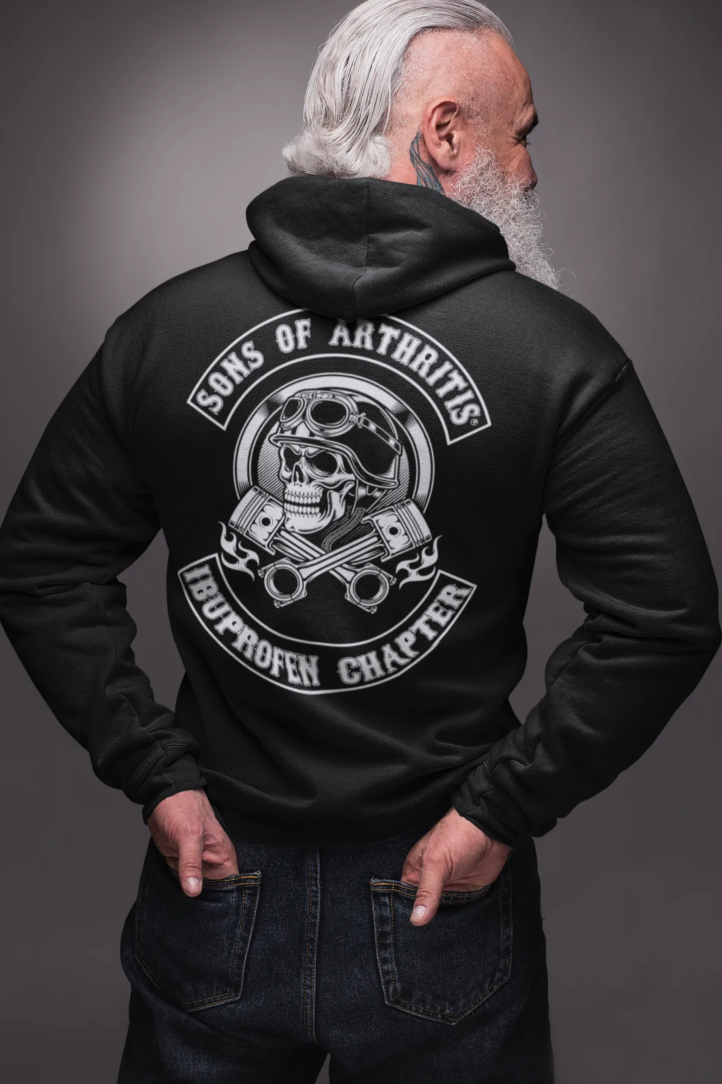 Sons of Arthritis Helmet Head Pullover Hoodie