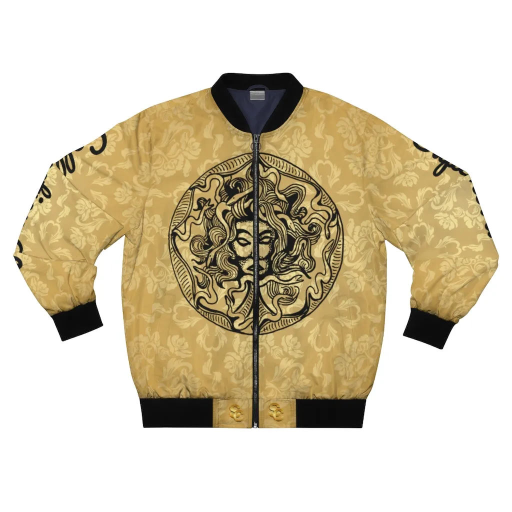 Supernova Black & Gold Bomber Jacket