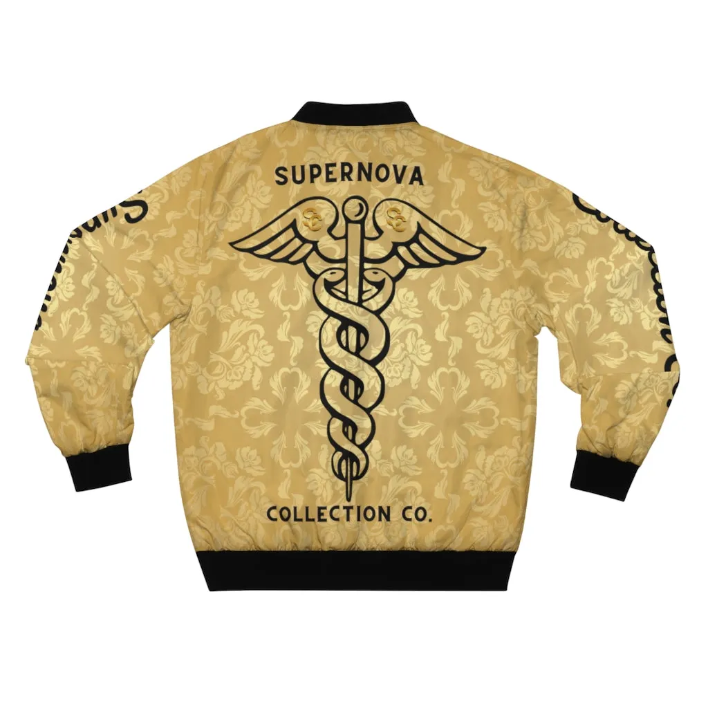 Supernova Black & Gold Bomber Jacket