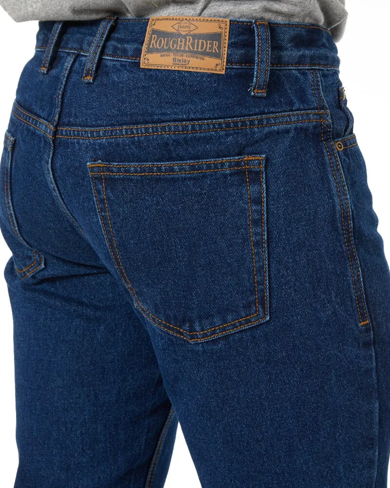 Taped Rough Rider Denim Jean - Navy