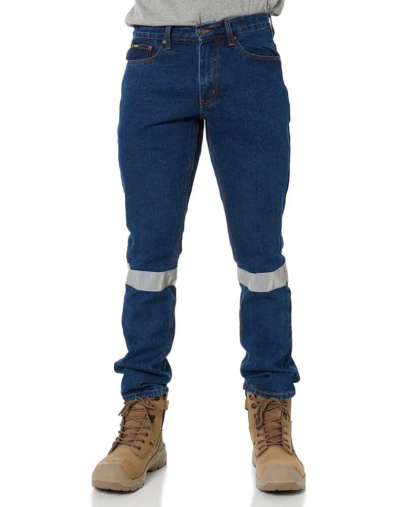 Taped Rough Rider Denim Jean - Navy