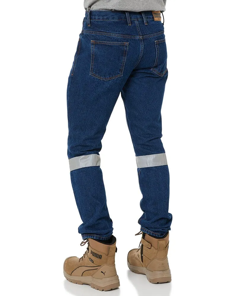 Taped Rough Rider Denim Jean - Navy