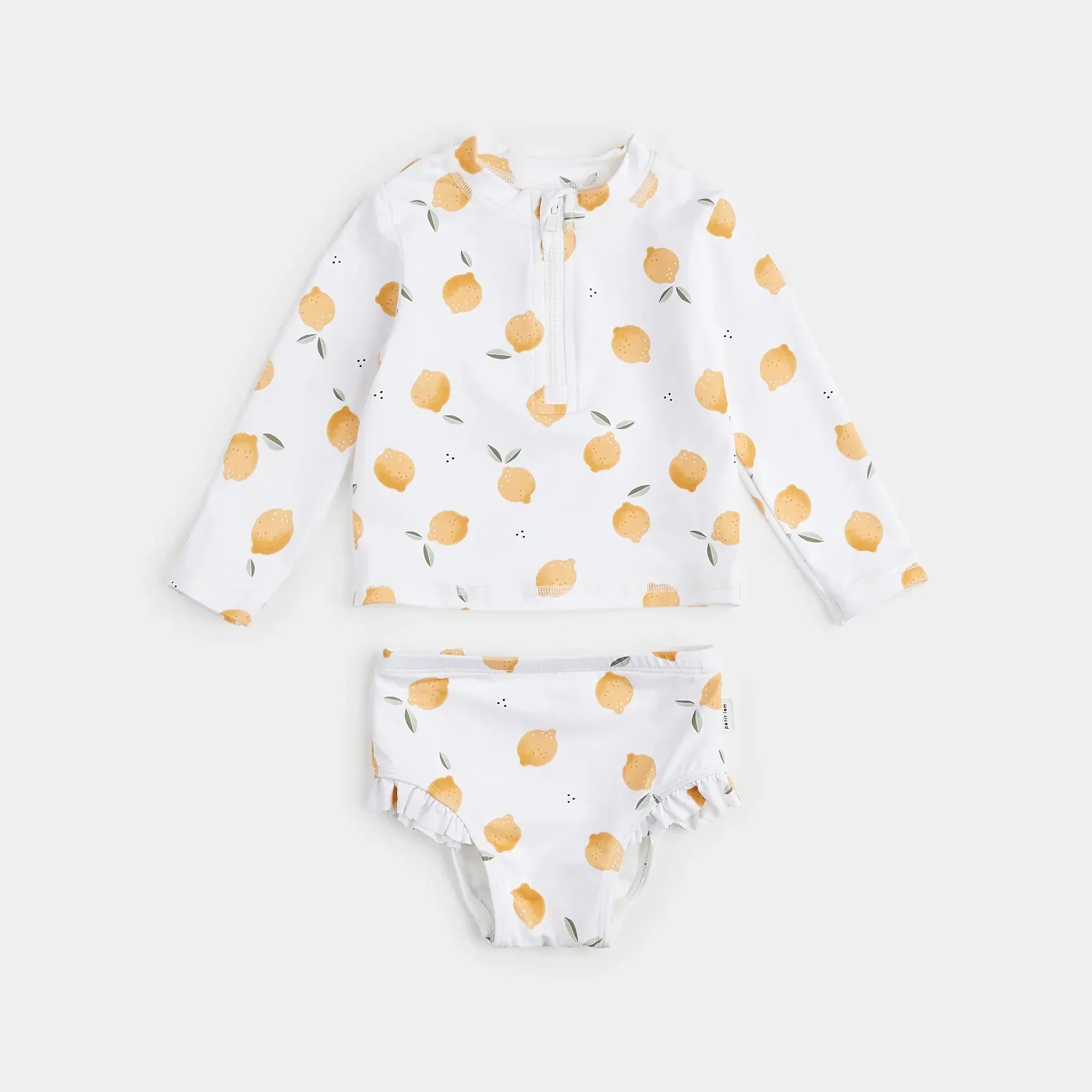 The Lemons Long-Sleeve Rashguard Swim Set - BABY