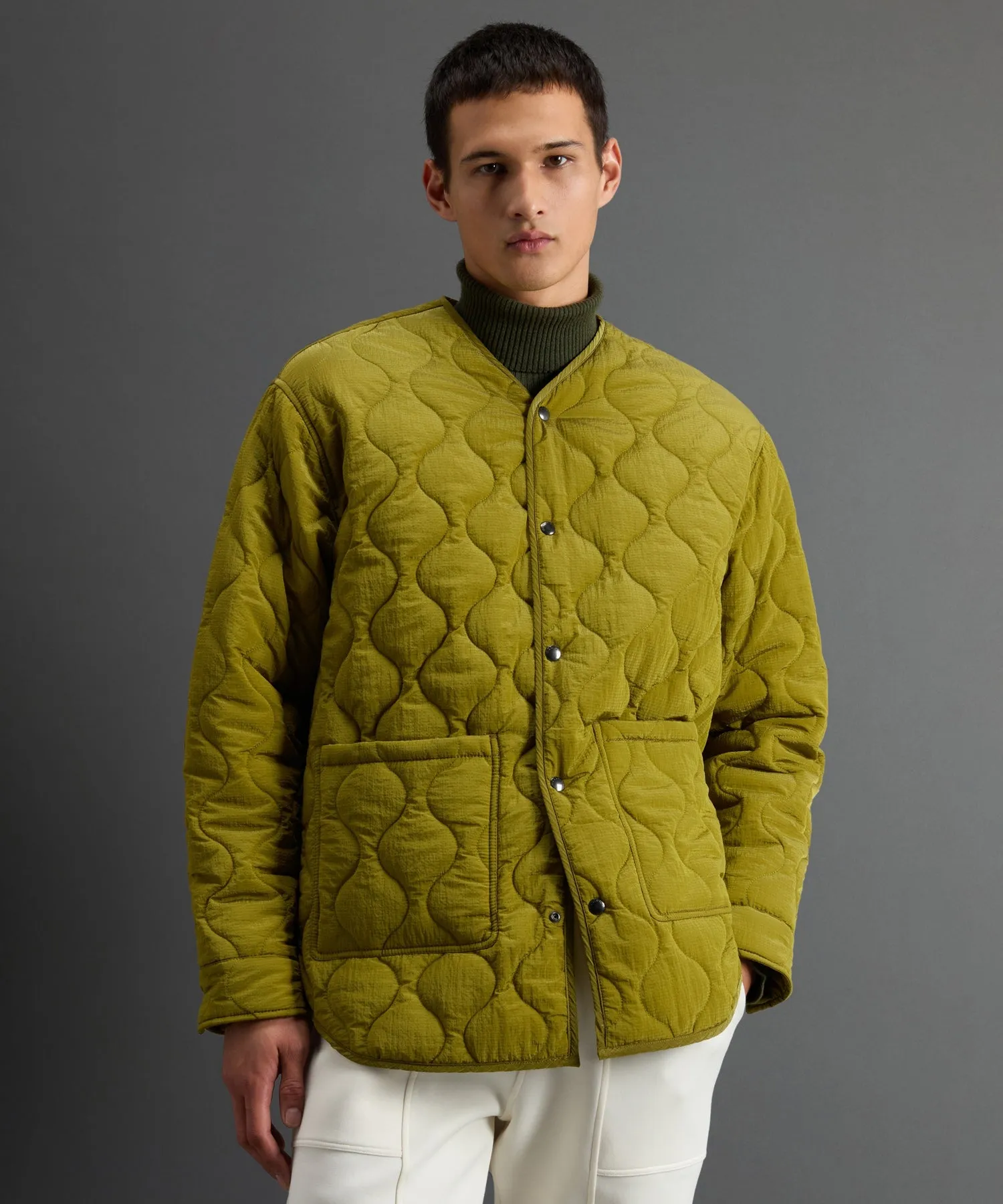 Todd Snyder X Woolrich Onion Quilted Jacket in Citron