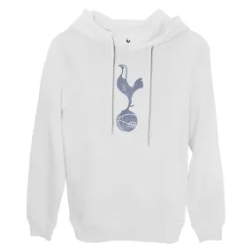 Tottenham Hotspur Color Badge Fleece Pullover Hoodie - White