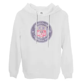 Toulouse FC Color Badge Fleece Pullover Hoodie - White