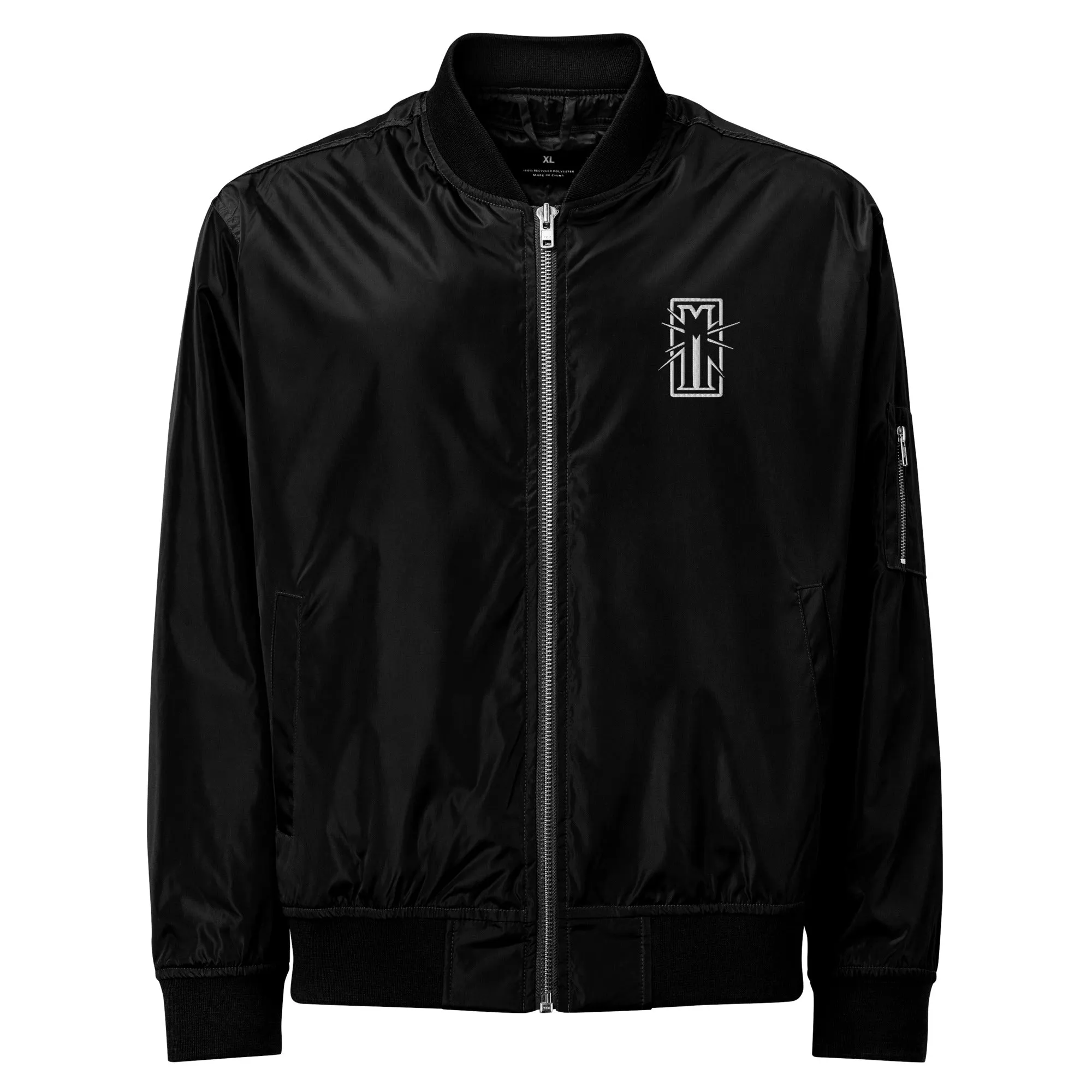 Undead Flesh Bannermaster Premium recycled bomber jacket black/white