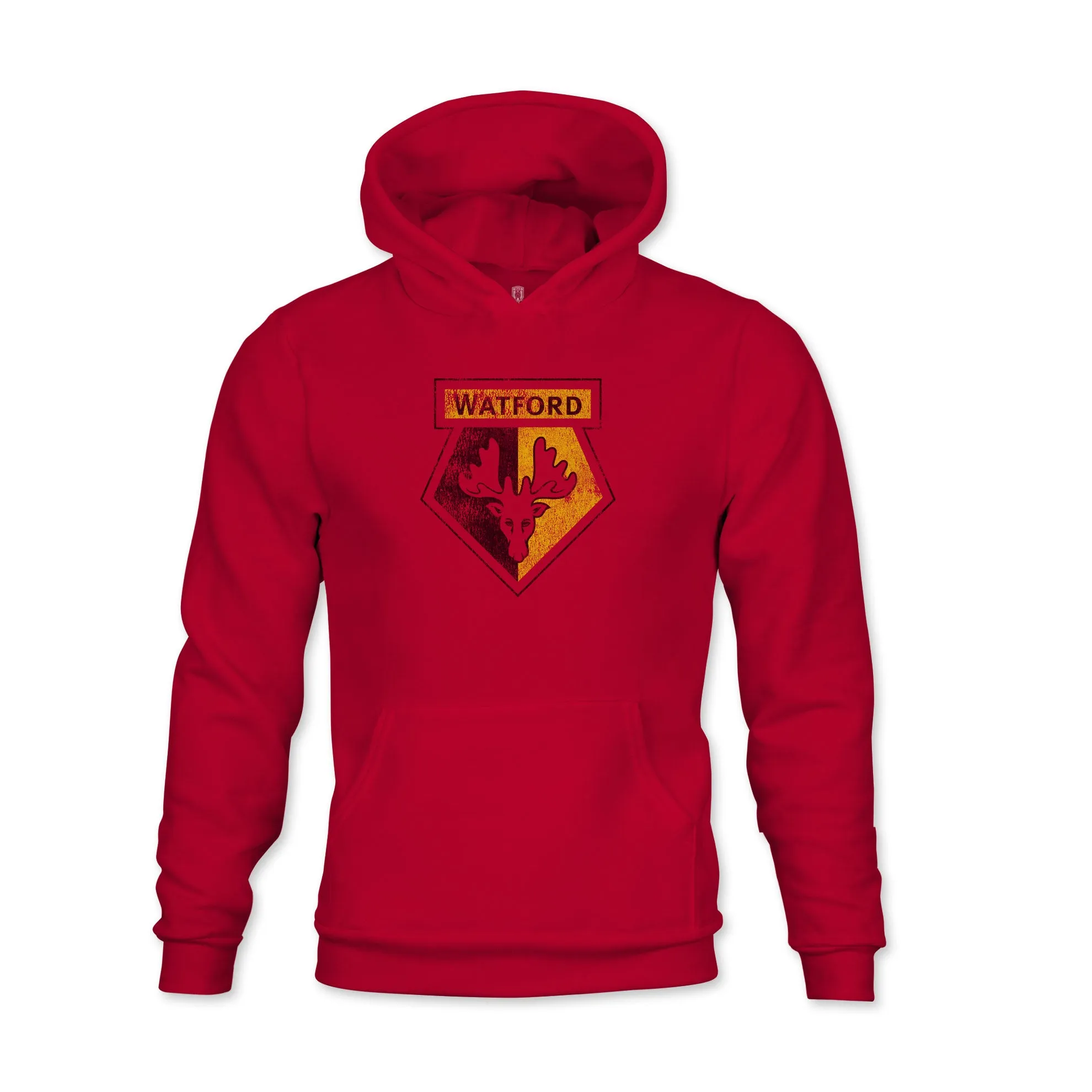 Watford Color Badge Youth Fleece Pullover Hoodie - Red