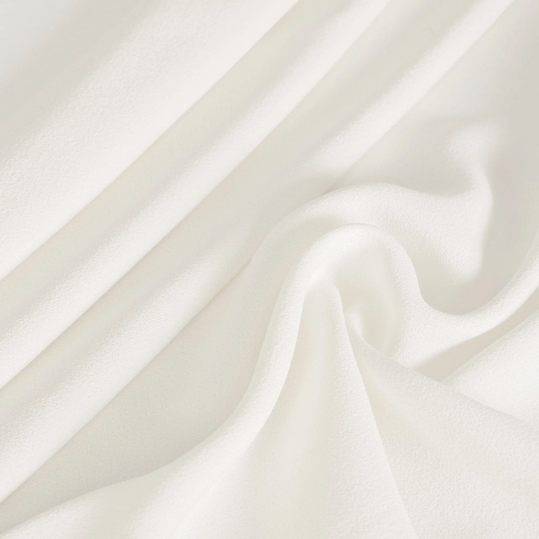 White Crepe Fabric 3667