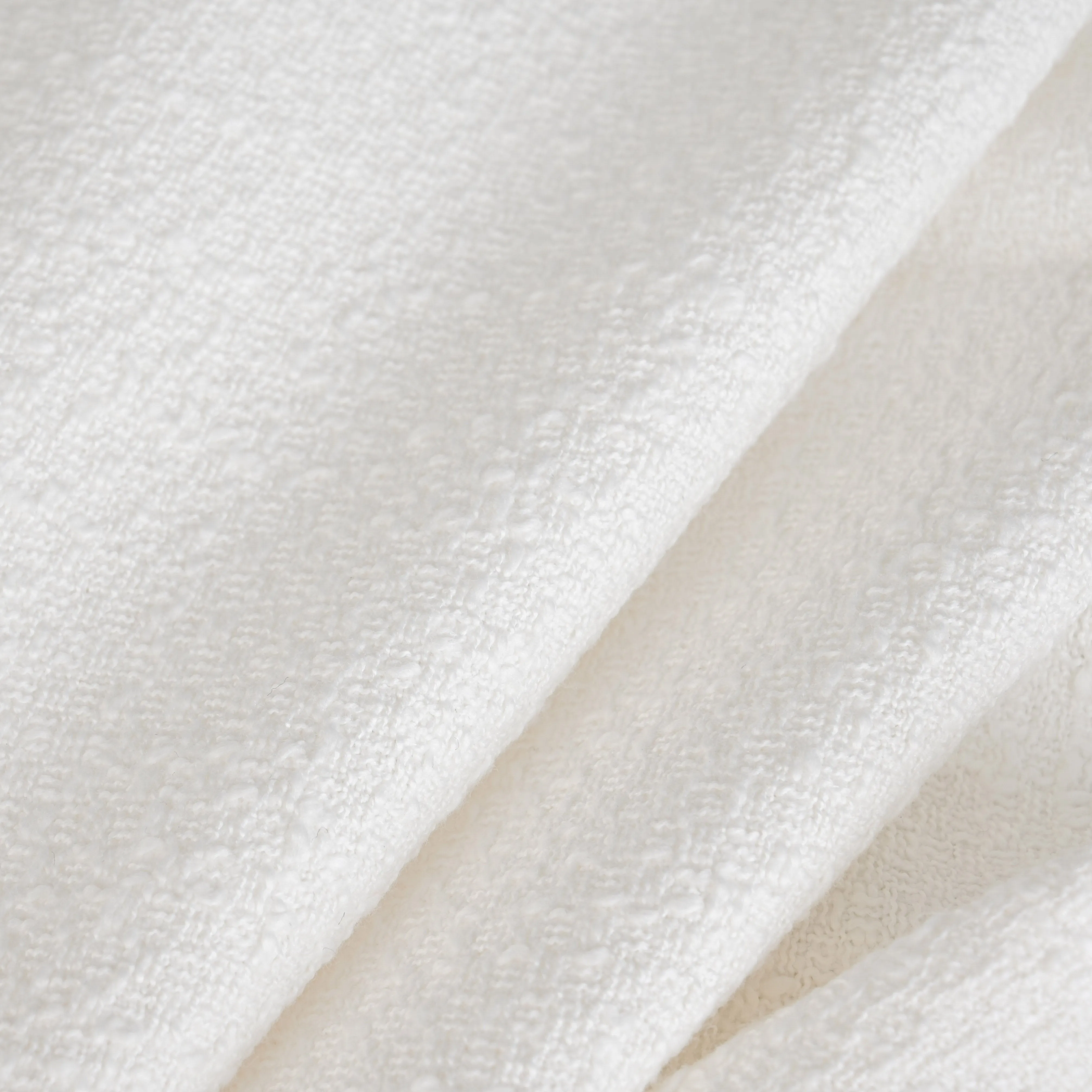 White Tweed Fabric 8915