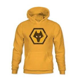 Wolverhampton Wanderers Color Badge Youth Fleece Pullover Hoodie - Gold