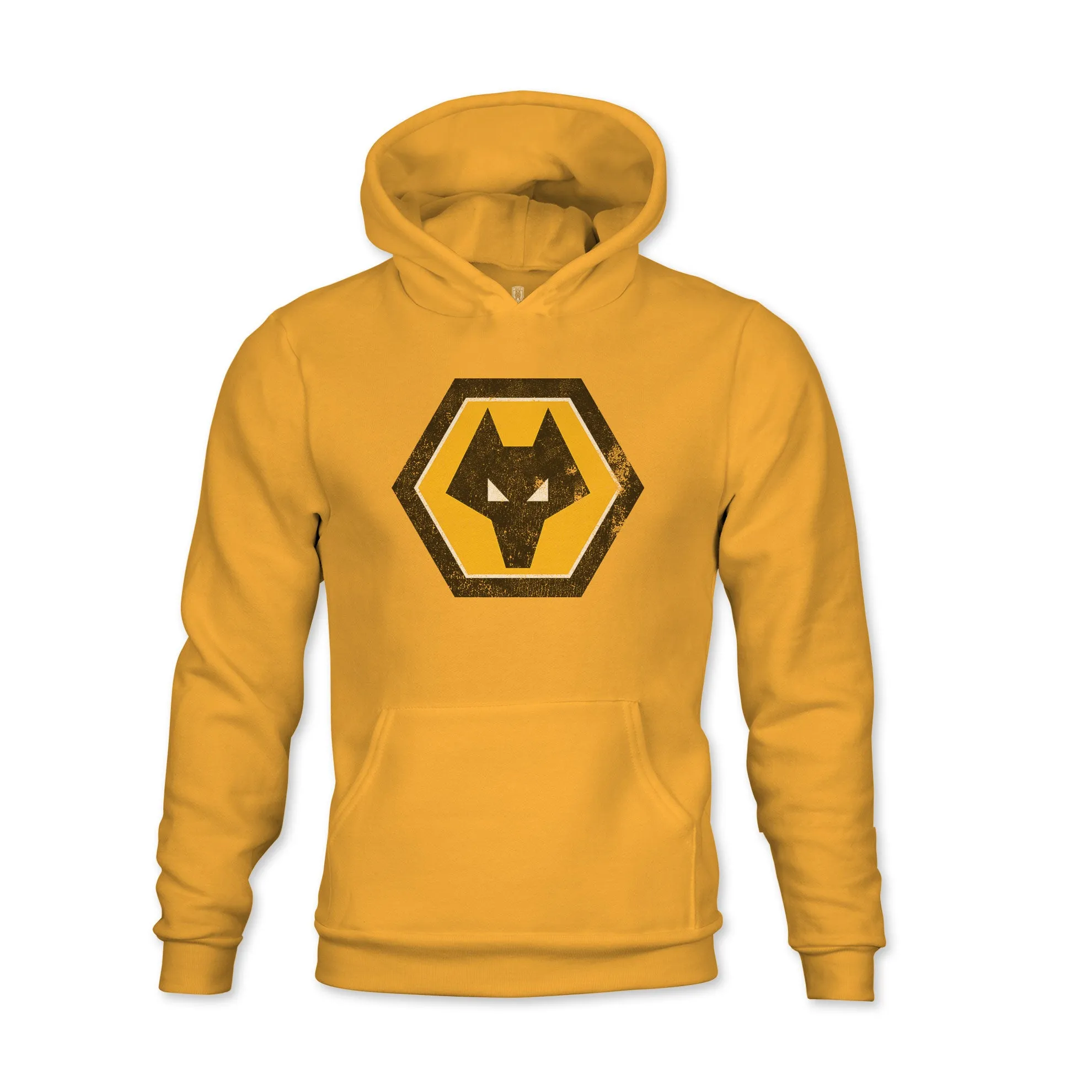 Wolverhampton Wanderers Color Badge Youth Fleece Pullover Hoodie - Gold