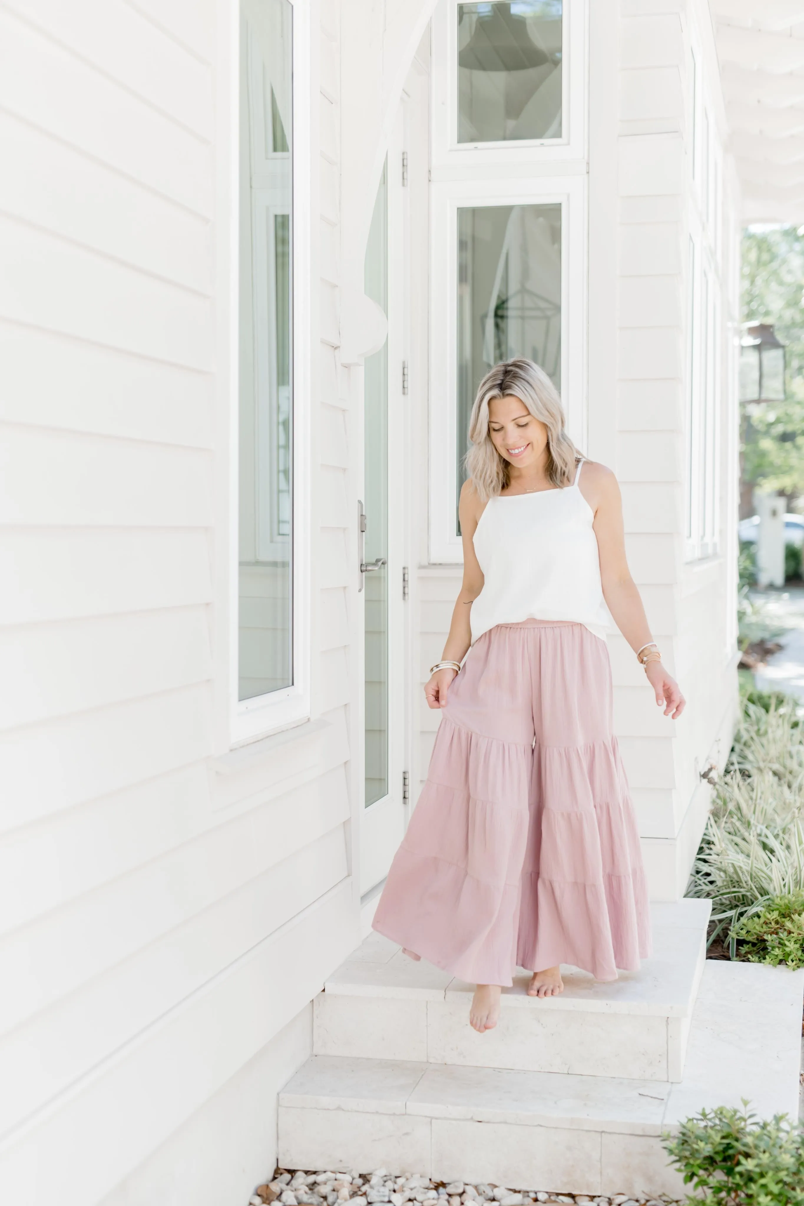 Women's Bella Maxi Pants (peony muslin)