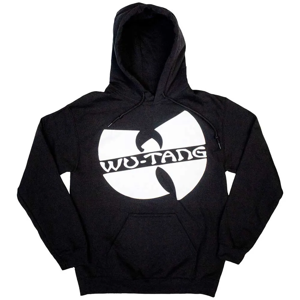 Wu-Tang Clan Unisex Pullover Hoodie: Slanted Logo Mono